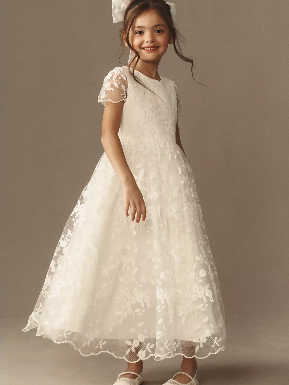 Anthropologie Princess Daliana Lindi Dress / White lace